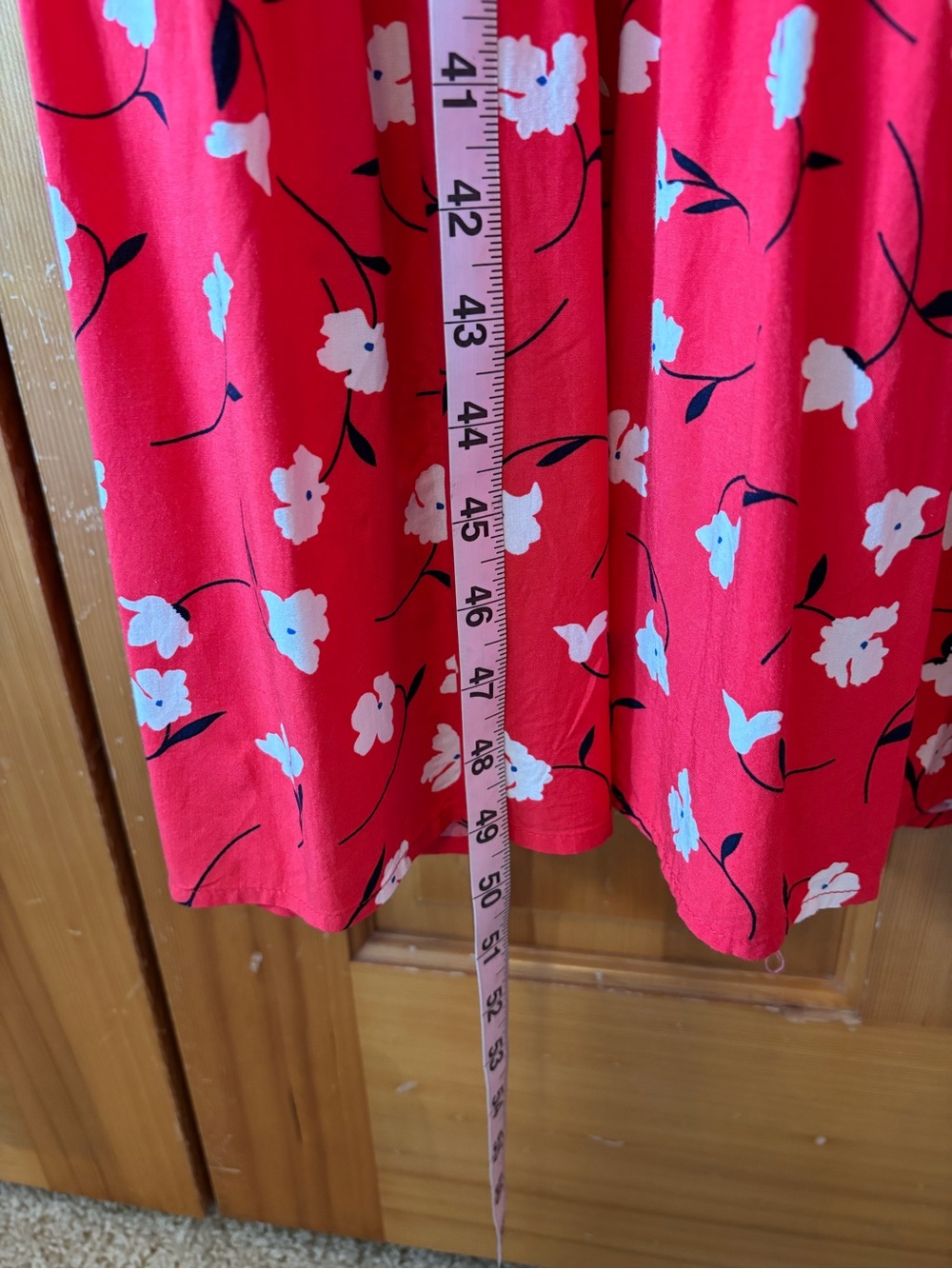 J. Crew Red Floral Tiered Maxi Dress - Picture 7 of 7